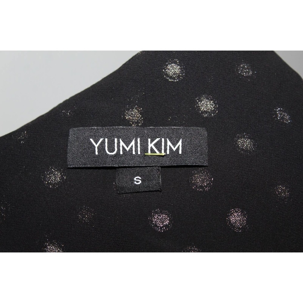Yumi Kim Sparks Fly One Shoulder Top Hot Spot Gold Polka Dot Size Small H14647 - Picture 8 of 11